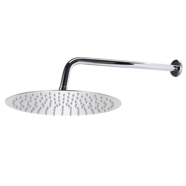 Colonne de douche pluie 30 × 30 argentée — vue de détail 2