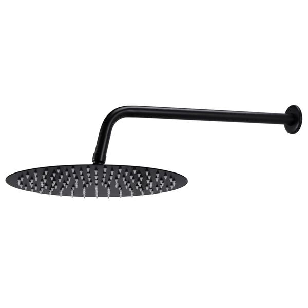 Colonne de douche pluie 30 × 30 noire — vue de détail 2