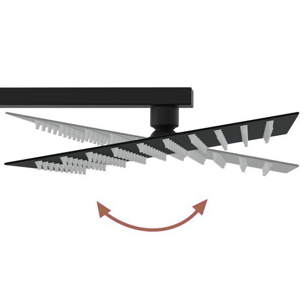 Colonne de douche thermostatique 123 cm noire — vue de détail 2