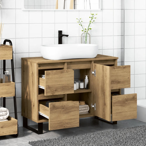 Armoire sous-vasque familiale 80 cm — vue de détail 2