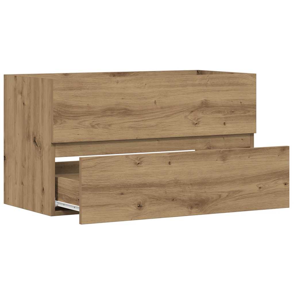 Meuble sous-vasque sans poignée 90 cm — vue d'ensemble