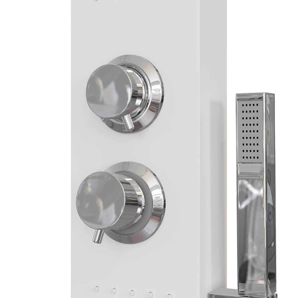 Panneau de douche hydromassant blanc — vue de détail 2