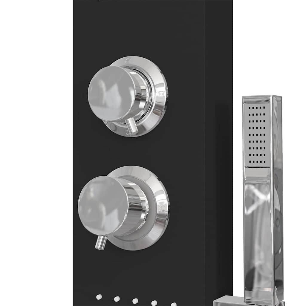 Panneau de douche hydromassant noir — vue de détail 2