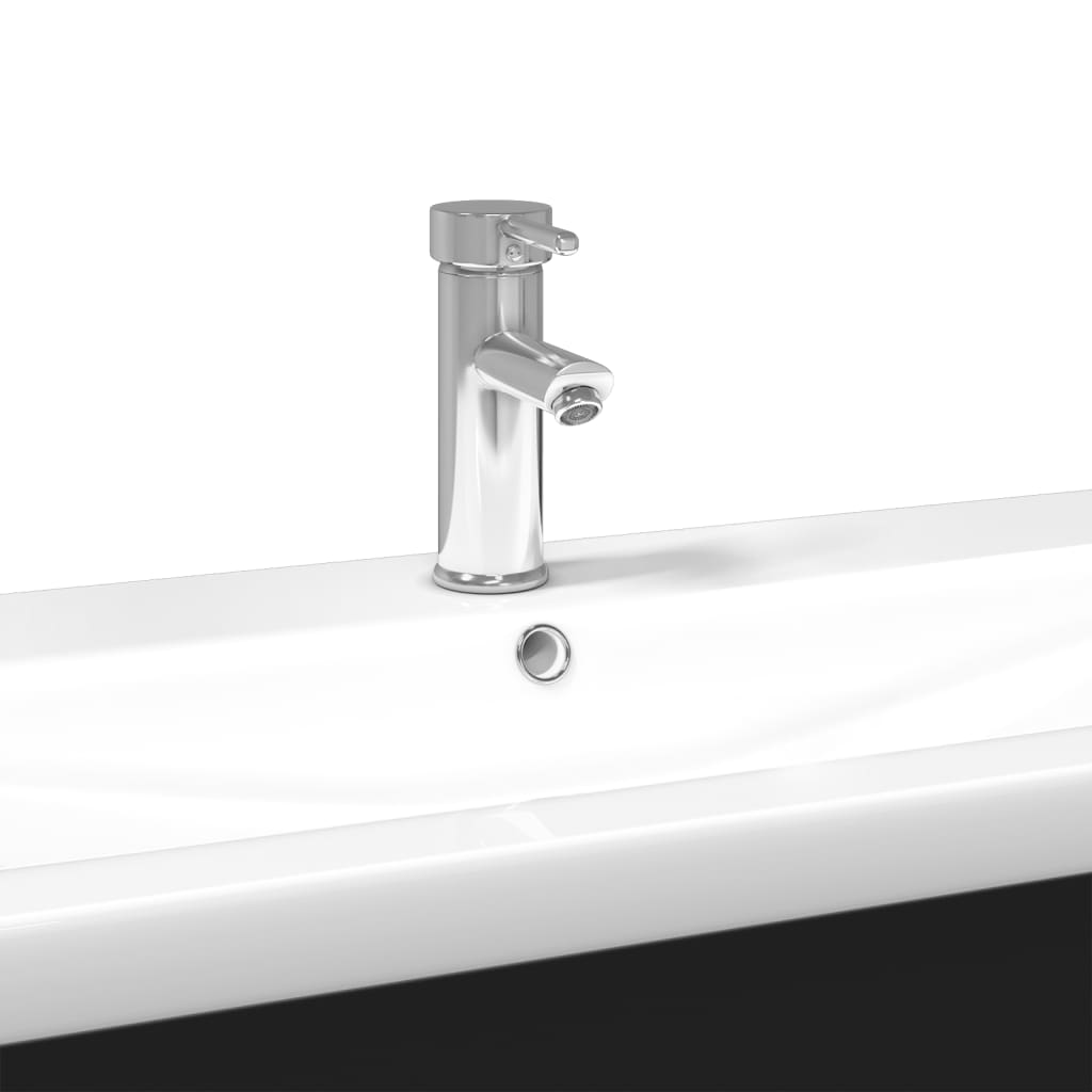 Meuble vasque 1 tiroir à poignée 100 cm — vue de détail 2