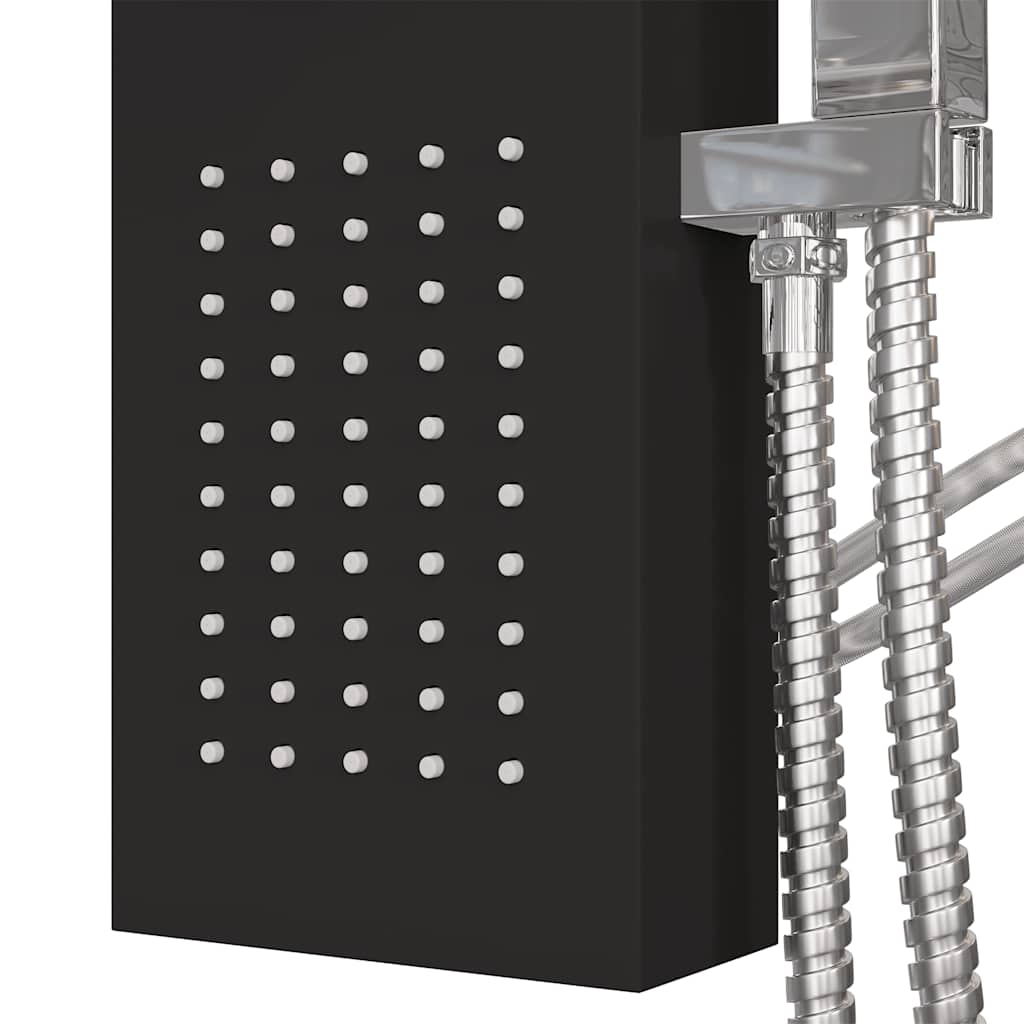 Panneau de douche hydromassant noir — vue de détail 3