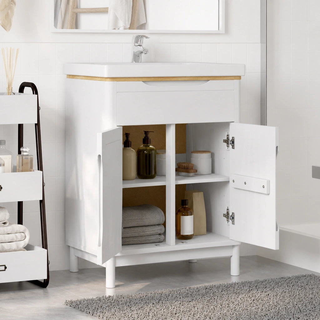 Meuble sous-vasque Floro 60 cm — vue de l'intérieur du rangement